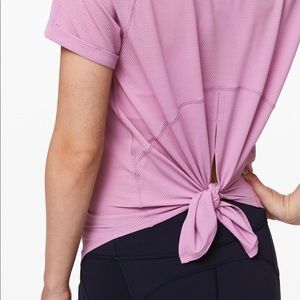 NWT Open Up Tie Back Tee Sz 4